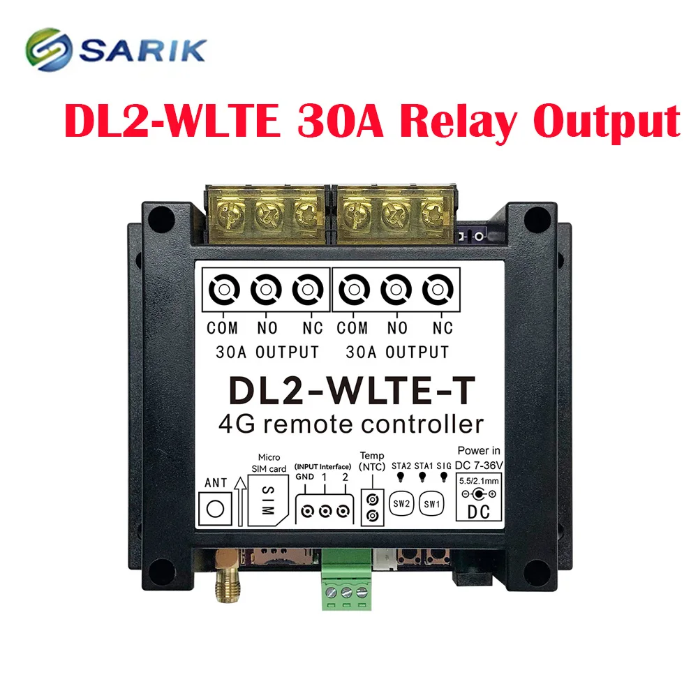 Wifi Thermostat - 4G TLEスマートコントローラー、双方向リレー30A、GSM/GPRSリモート電源スイッチ、温度センサー付きサーモスタット制御自動化