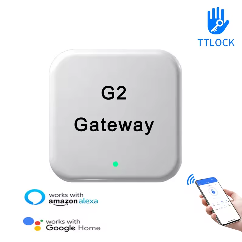 Smart Door Lock Wifi - TTLockスマートゲートウェイG2 WiFi BLE対応、TTLockアプリでスマートドアロックの遠隔操作、ホームセキュリティ、アクセス制御が可能