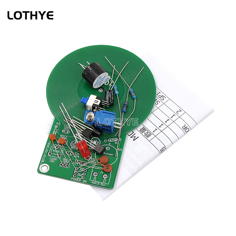 Electronics Project Kit - 電圧変換キット,金属探知機,3〜5V,60mm非接触センサー,アセンブリキット