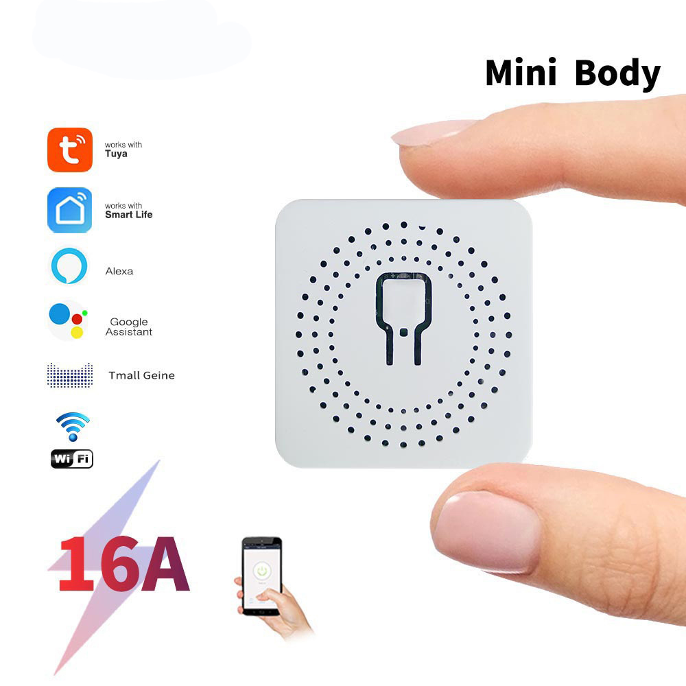 Smart Light Switch Wifi - 16A 双方向制御 DIY WiFi ミニスマートライトスイッチ Tuya/スマートライフと連携