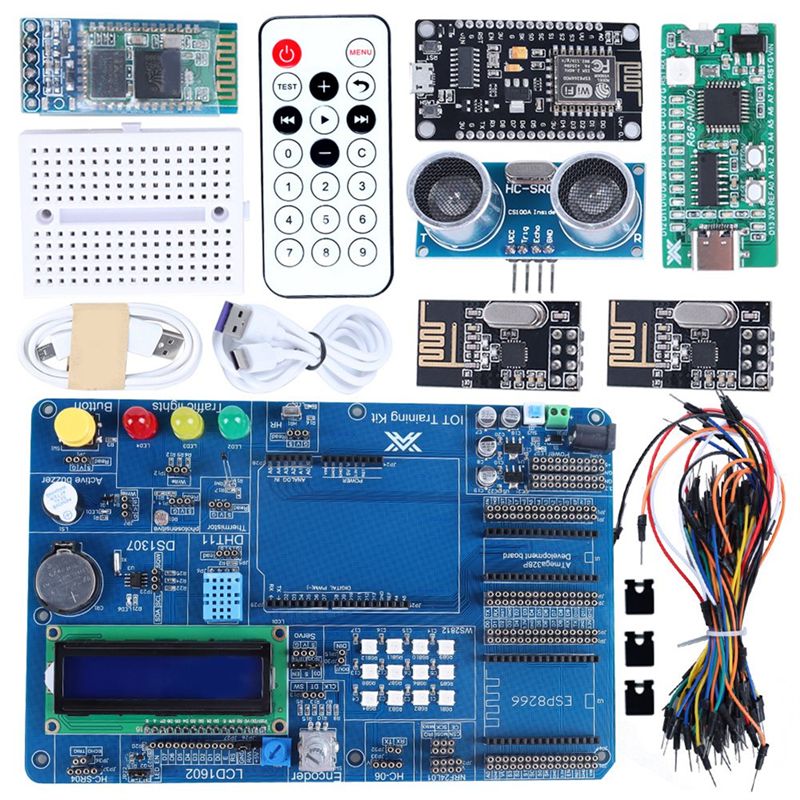 Iot Kit Beginner - M07K-プロフェッショナルIOTスターターキット Arduinoプログラミングキット 初心者向け自動化電子プロジェクトキット 組み立てセット Durab