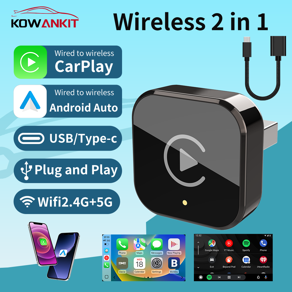 ワイヤレスCarPlayアダプター Android Auto - Wifi Smart Plug のレビューと価格