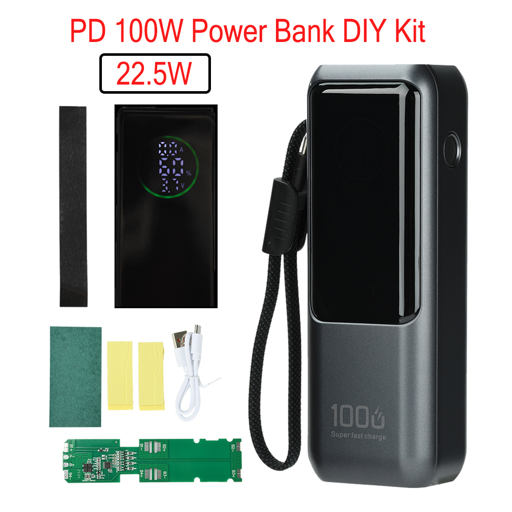 PD 100W急速充電パワーバンクキット 4セル21700バ - Electronics Project Kit のレビューと価格