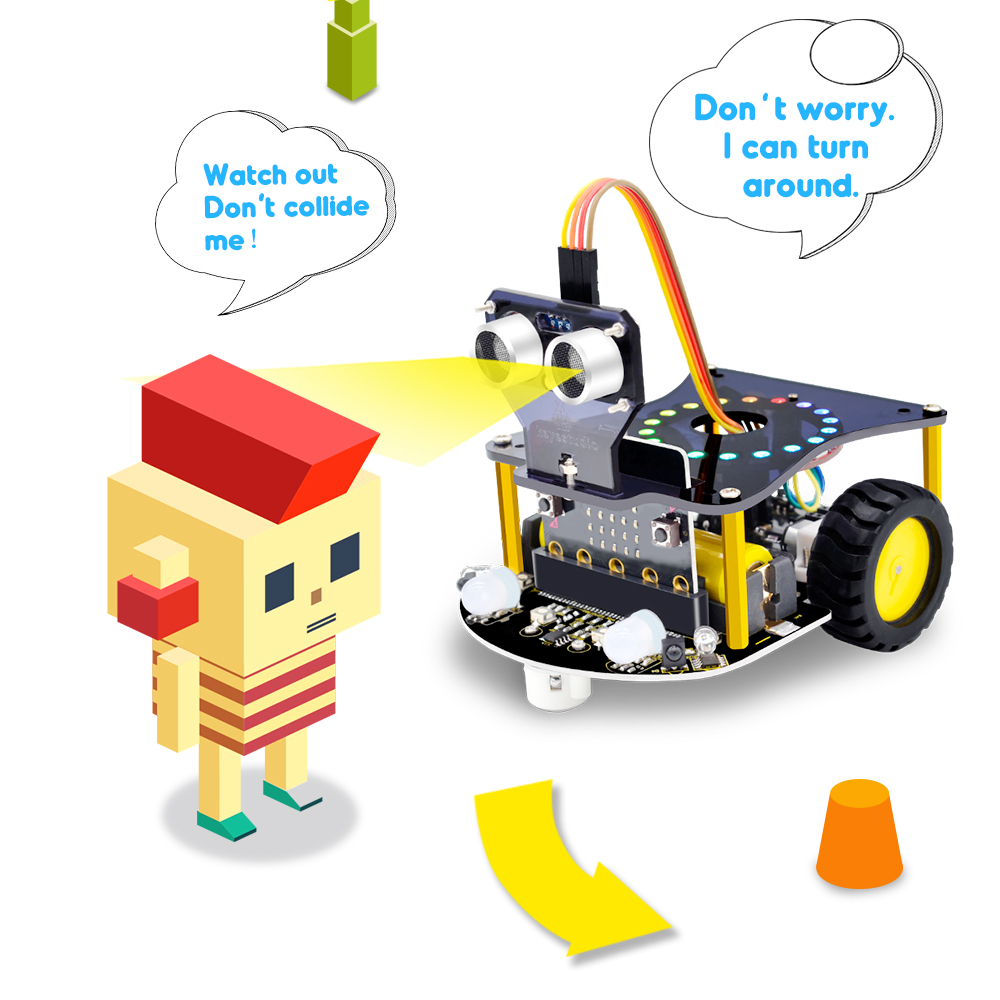 Kidsbits 2WD Microbit V2 ロボットカ - Esp32 Smart Home Kit のレビューと価格